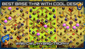 NEW TOP 9 BASE TH10 ANTI 3 STAR WITH LINK & REPLAY