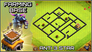 NEW FARMING BASE TH8 ANTI 3 STAR WITH LINK & REPLAY