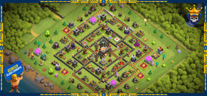 Town Hall 11 Trophy Base.