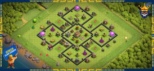 Trophy Base for Town Hall 8.