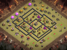 TH8 Anti Three Star Base (Anti Valk/Drag/Hog)