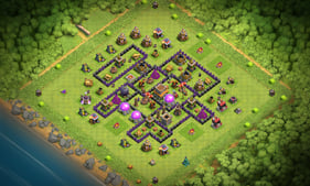 Town Hall 8 Trophy/War Base