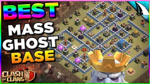 Best Th 12 Anti-Mass Ghost Base! How To Stop The Ghosts | Clash of Clans