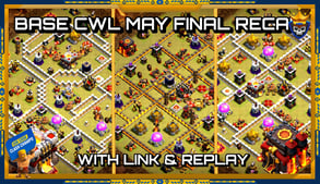 NEW BASE CWL TH10-11 ANTI 3 STAR WITH LINK & REPLAY