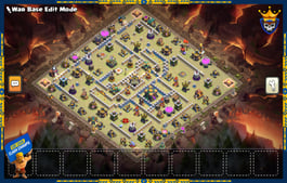 Anti 3 star base works good with 3 ice golems