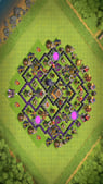 Town Hall 8 Trophy Push Base