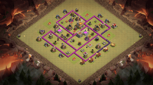 TH7 war base anti-air and anti-hog