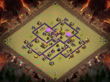 Best TH7 [Anti Hog] Anti 3 Star War Base 2019 | Clash of Clans