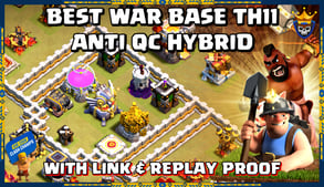 OP  WAR BASE FOR QC HYBRID ANTI 3 STAR WITH LINK & REPLAY