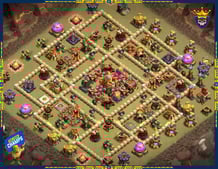 Anti Electro Dragon War Base Design for TH16