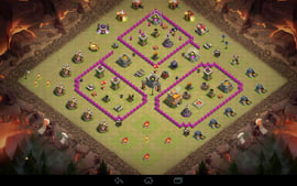 base de guerra th7||| Anti 3 estrellas