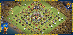 Town Hall 11 trophy base