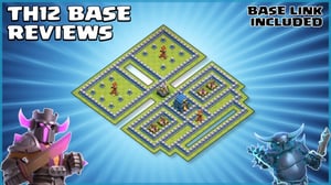 *FRIGHTFUL* New TH12 Legend League & War Base Review (WITH LINK)