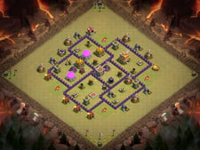 Best TH7 Anti 3 Star War Base 2019 | Clash of Clans