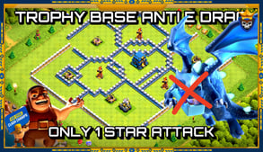 NEW TROPHY BASE TH12 ONLY 1 STAR, WITH LINK & REPLAY