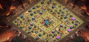 Townhall 13 Trophy Base