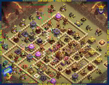 Tricky Base Design for Town Hall 16 - Anti 2 Star