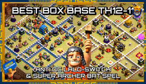 STRONGER WAR BASE TH12 - 11 ANTI 3 STAR WITH LINK & REPLAY