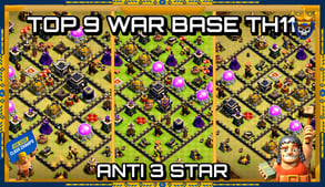 NEW WAR BASE TH9 ANTI 3 STAR