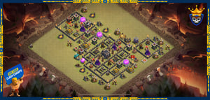 Anti-3 Star TH9 War Base Layout