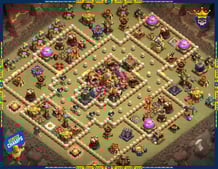 TH16 Base Design with Town Hall Placed at Center for CWL