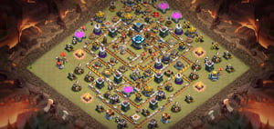 Townhall 13 Trophy Base