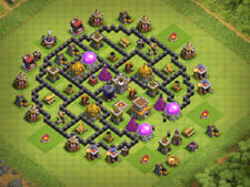 Town Hall 8 Trap Base